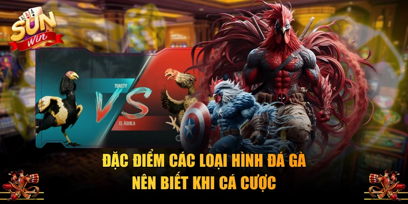 Đặc điểm các loại hình đá gà nên biết khi cá cược