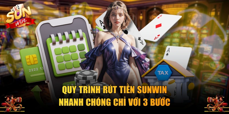 Quy trình rút tiền SUNWIN nhanh chóng chỉ với 3 bước